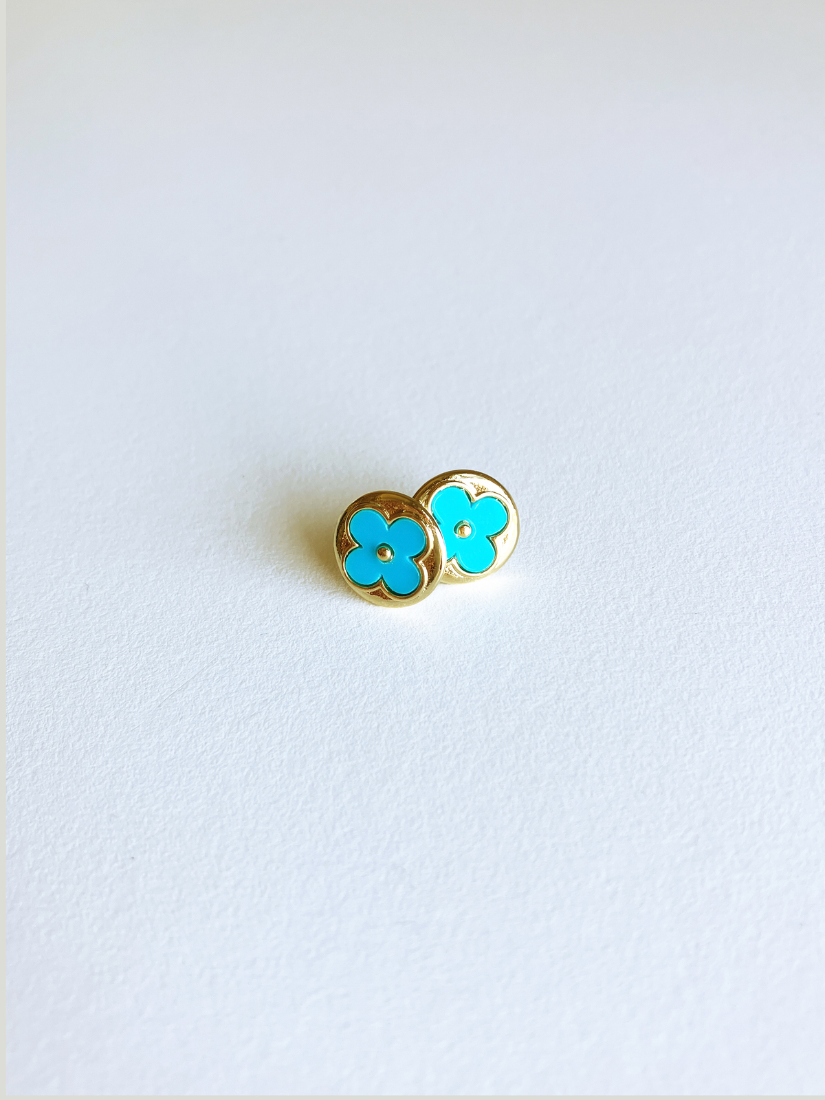 Primary image for Turquoise Moonflower Earrings 