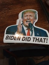 50pc trump Joe Biden  DID THAT Sticker Humor Funny Decal Sticker Set US - £3.86 GBP