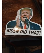 50pc trump Joe Biden  DID THAT Sticker Humor Funny Decal Sticker Set US - $6.77 CAD