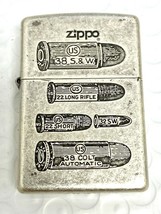 New Rare Zippo Antique Silver Plated Lighter Bullets - $1,510.66 MXN