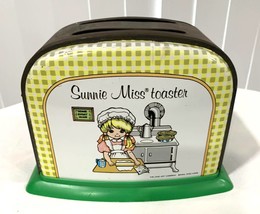 Vintage Tin Sunnie Miss Toy Toaster by Ohio Art - $48.02