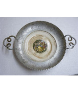 Antique USA Limoges Porcelain Courting Couple 22K Gold /Art Nouveau Pewt... - $110.76 CAD