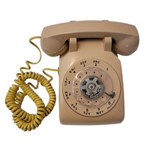 Vintage Bell System Light Creme Pink Rotary Phone w/Dial Volume Control Handset - £28.08 GBP