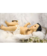 Catholic Christian Nativity Infant Baby Jesus With Golden Halo Large 18&quot;... - $1,186.21 MXN