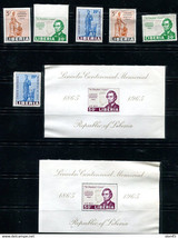 Liberia 1969 A  Lincoln Full set /stamps + 2 Sheets  Perf+Imperf / MNH 13782 - £15.92 GBP