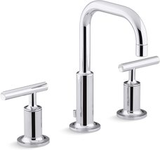 Kohler 14406-4-CP Purist Bathroom Sink Faucet -  Polished Chrome - FREE ... - £243.13 GBP