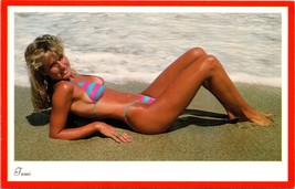 Tami California Girl Postcard Risque Ocean 90&#39;s 80&#39;s Pinup Ocean beach - £8.07 GBP