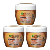 3-Pack New Garnier SkinActive Glow Boost 2-in-1 Facial Mask and Scrub, 6.76 oz - £22.83 GBP