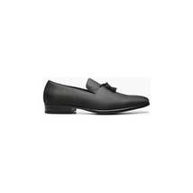 Stacy Adams Tazewell Plain Toe Tassel Tuxedo Shoes Slip On Black 25343-001 image 2