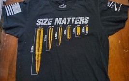 Size Matters Grunt Style Ammo Graphic T Shirt Size Medium - £13.08 GBP