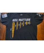 Size Matters Grunt Style Ammo Graphic T Shirt Size Medium - £13.07 GBP