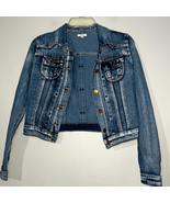 Chiqle Cropped Denim Jacket Small - $272.89 MXN