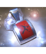 HAUNTED ANTIQUE NECKLACE RED DRAGON OF LIFE OOAK 7 SCHOLARS EXTREME MAGICK - $497.77