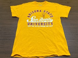 Arizona State Sun Devils “Forks Up” Men’s Yellow T-Shirt - Medium - ASU - £10.17 GBP