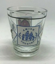 AMISH COUNTRY Living Barn Carriage Crossing Shot Glass Bar Shooter Souvenir - £5.46 GBP