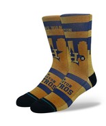 Stance Houston Astros Gold Crew Socks Men&#39;s Size Large 9-13 NWT - $9.95
