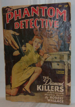 PHANTOM DETECTIVE May 1948 Pulp with complete Wallace Mystery Novel Comic Art - £35.27 GBP