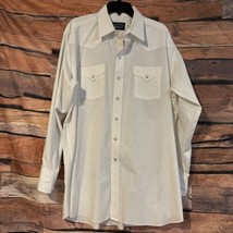 Panhandle Slim Pearl Snap Button Up Shirt White Western Long Sleeve 18-36 Vtg - £14.24 GBP