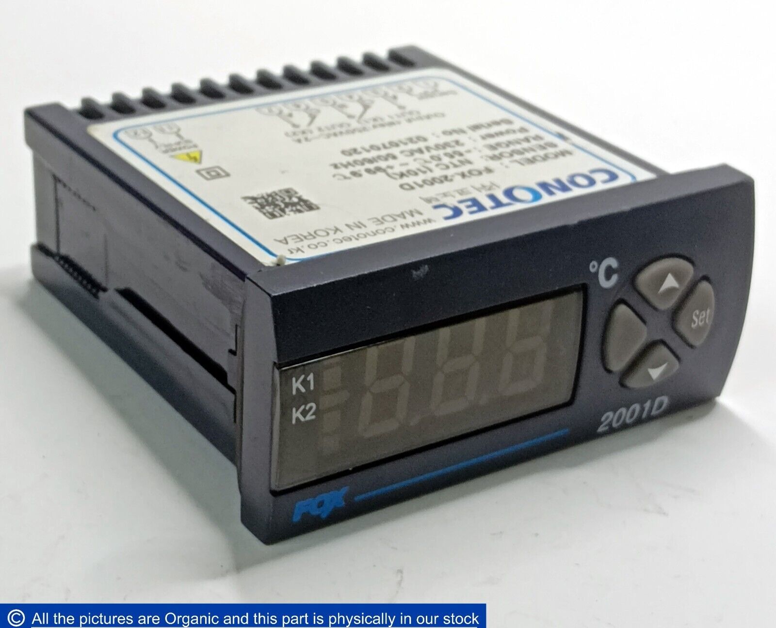 Conotec FOX-2001D Digital Temperature Controller FOX2001D Sensor NTC (10K) - $79.00