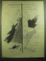 1947 Lord &amp; Taylor Joset Walker Off-Shoulder Play Dress Ad - Elephant Grey Pique - £14.54 GBP