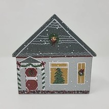 Vintage Wood Christmas Village Grandma&#39;s Cottage Shelf Setter Primitive Folk - $29.69