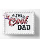 Father&#39;s Day Cool Dad Beer Loving Edible Image, Birthday Cake Topper Fro... - $22.59 CAD