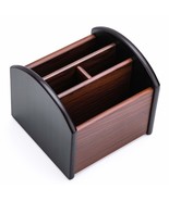 MaxGear Remote Control Holder Remote Caddy Organizer Wooden Desk Organiz... - £19.01 GBP