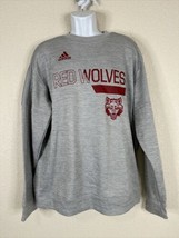 Adidas Gray Arkansas State Red Wolves Soft Knit Sweatshirt Mens XL - $16.99