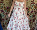 Polagram Fields Of Bloom Midi Dress Cream/red - $51.00