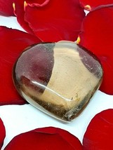 Smoky Quartz Heart Carving Real Crystal Protective Energy 60g  45 x 45 x 15mm s7 - £27.54 GBP