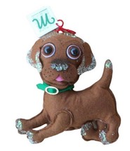 Midwest-CBK Large Felt and Fabric Brown Puppy Dog Christmas Ornament - £6.72 GBP