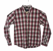 Abercrombie &amp; Fitch Plaid Button Up Long Sleeve Shirt Large - £17.97 GBP