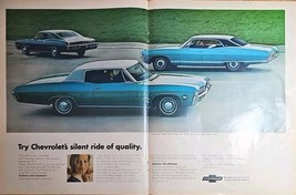 CHEVROLET IMPALA CUSTOM COUPE - SPORT COUPE Dual Ad-1968 Vintage Print Ad - $189.87 MXN