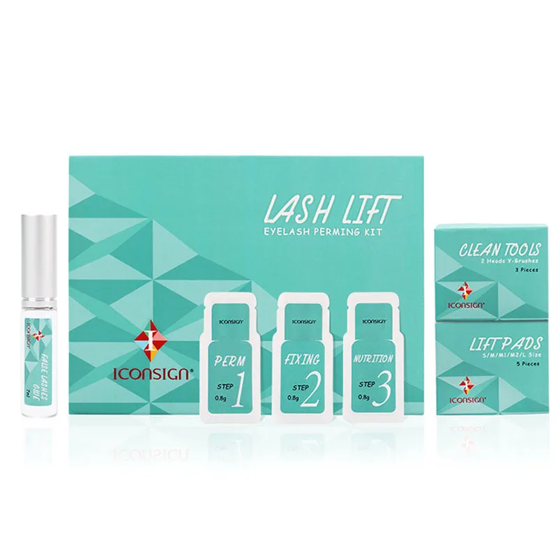 ICONSIGN Eyelash Extension High Quality Curling Green Lift Perm Kit Lava Lash Se - £52.06 GBP