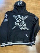 Pro Standard MLB Chicago White Sox Logo Varsity Black Hoodie Men&#39;s Size Xl - £78.16 GBP