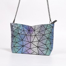 Trendy Geometric Sequin Party Women&#39;s bag Colorful Chain Shoulder Messenger bags - £21.07 GBP