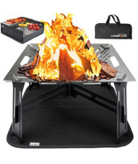 Outdoor Patio, Collapsible and Portable Fire Pit, Wood Burning Firepit - $8,484.66 MXN