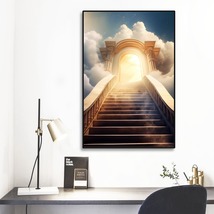 Stairway To Heaven Modern Art Framed Mural 12&#39; X 18&#39; Home Decor Wall Art - £36.76 GBP