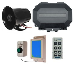 Wireless Commercial Siren Kit inc H/D Push Button &amp; Loud 118 dB Siren - £205.21 GBP