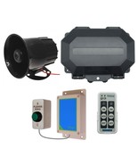 Wireless Commercial Siren Kit inc H/D Push Button &amp; Loud 118 dB Siren - £204.64 GBP