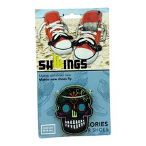 SHWINGS Skull dia de los Muertos Shoe Wings designer Shwings NEW - $11.57