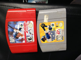 lot of 2 All-Star Baseball 2001[ red cartridge] + triple play 2000 N64 GAME ONLY - £18.30 GBP
