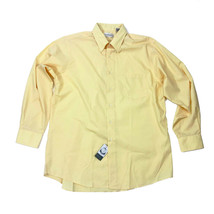 Van Heusen Easy Care Men&#39;s Dress Shirt Light Yellow Size Large 16.5-17 34-35 - £15.07 GBP