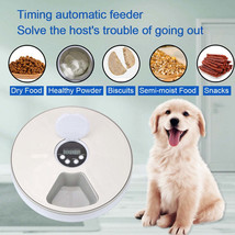 Pet Automatic Round Timing Feeder with 6 Grids Voice Recorder - $57.25