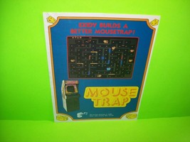 MOUSE TRAP Video Arcade Game FLYER Original 1981 Promo Artwork EXIDY Ver... - $28.50