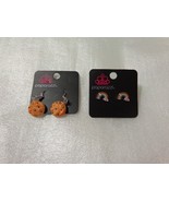 New With Tags Paparazzi Earrings Rainbow Cookie Pierced Ears - $175.84 MXN+