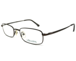 Bulova Brille Rahmen DANBURY Dunkelbraun Rechteckig Voll Felge 49-19-135 - £33.06 GBP
