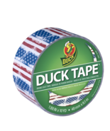 Duck Tape Printed Duct Tape, Americana Red, White and Blue, 1.88&quot; x 10 Y... - £7.77 GBP