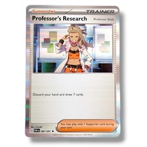 Paldean Fates Pokemon Card: Professor&#39;s Research 087/091, Holo - £3.91 GBP
