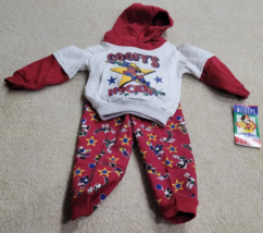 NEW Vintage Mickey for Kids Size 18 Months Goofy Red 2 Piece Hoodie Pants Set - £25.08 GBP